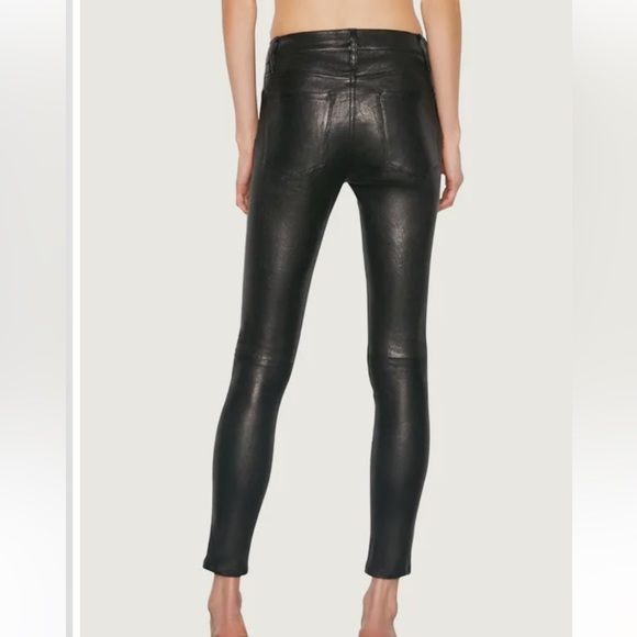 Frame Le Skinny de Jeanne leather legging pants in black 30 - Picture 5 of 14